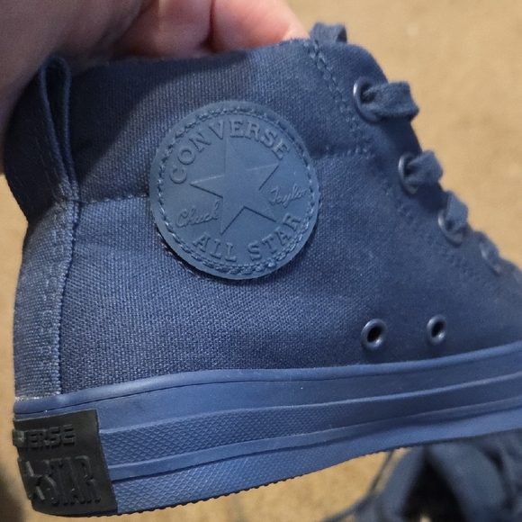 Converse Kids' Dark Blue High-Tops - Picture 2 of 11